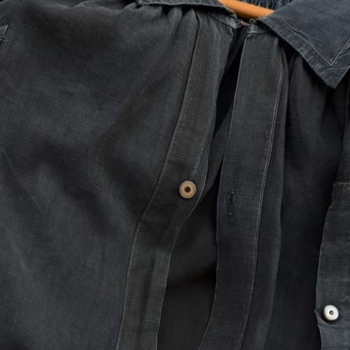 19th-century French Indigo Smock (#S-08)
