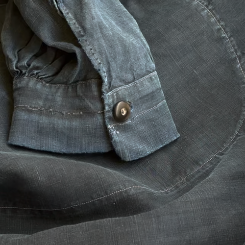 19th-century French Indigo Smock (#S-08)