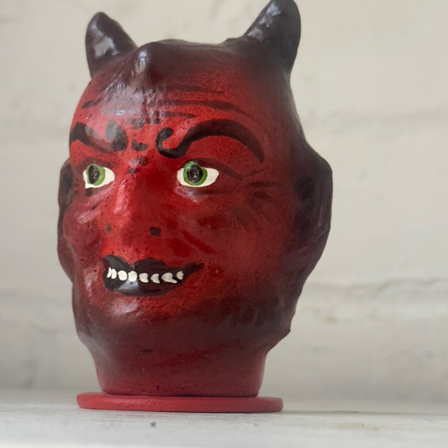 Nostalgic Papier-Mâché Devil Head