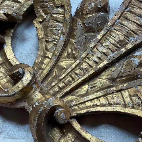 19th-century German Gilt Over Door Architectural Element