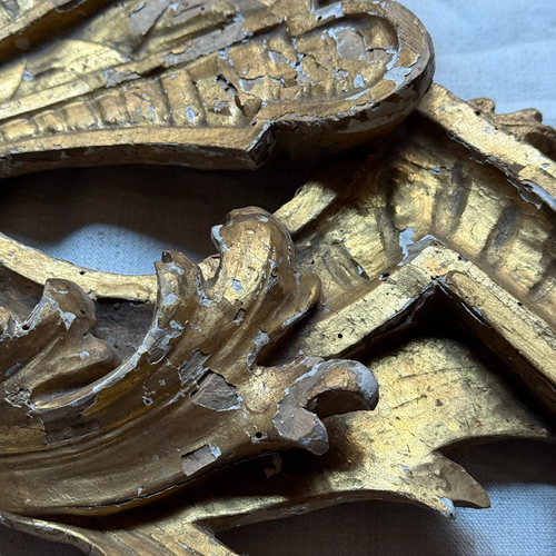 19th-century German Gilt Over Door Architectural Element