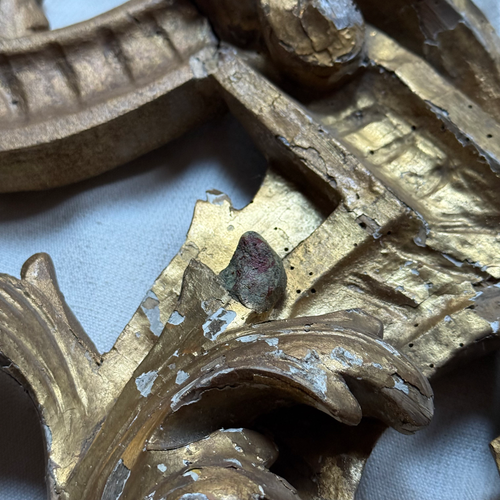 19th-century German Gilt Over Door Architectural Element