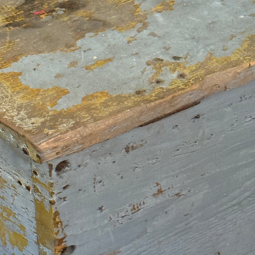 20th-century Wooden Sea Chest