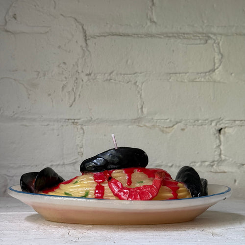 Pasta with Prawns and Mussels Candle