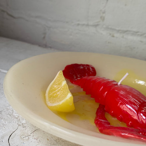 Astice con Olio e Limone Lobster Plate with Oil and Lemon Candle