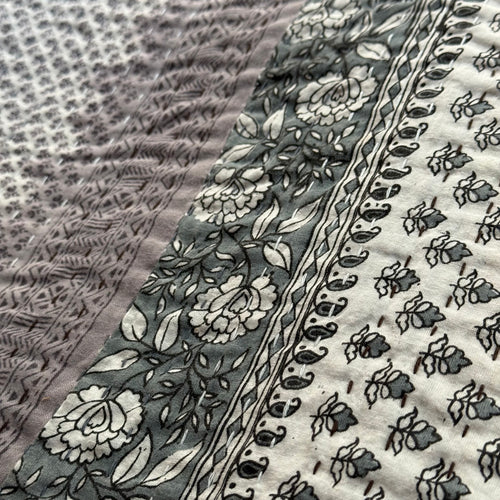Vintage Sari Treble Bedcover (07-08)