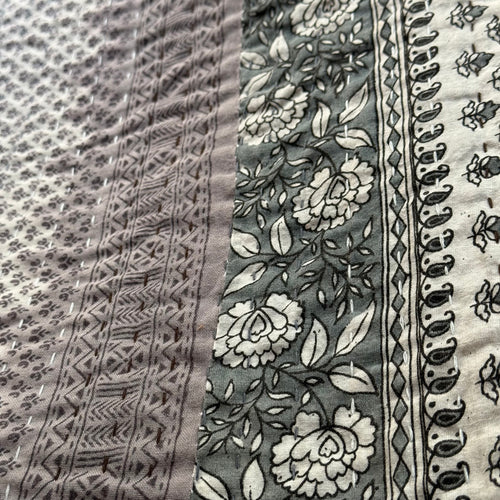 Vintage Sari Treble Bedcover (07-08)