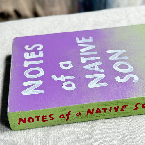Leanne Shapton "Notes of a Native Son" Painted Wooden Book