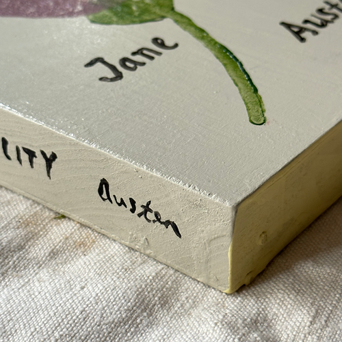 Leanne Shapton "Sense and Sensibility" Painted Wooden Book