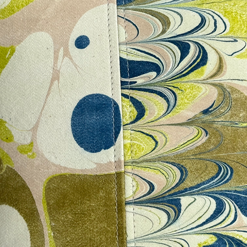 Hand Marbled One-of-a-Kind Pillow (SW08)