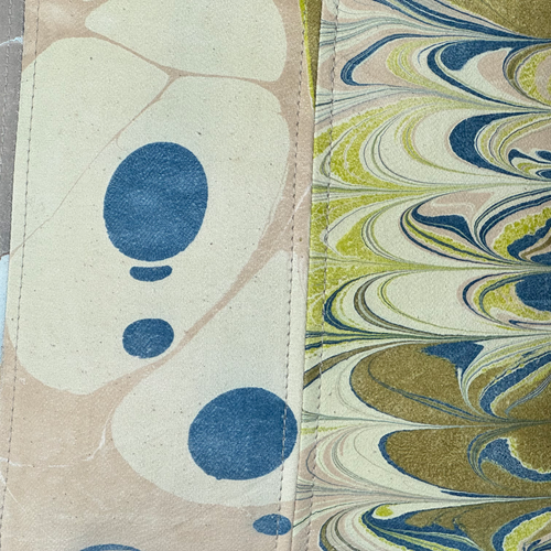 Hand Marbled One-of-a-Kind Pillow (SW08)