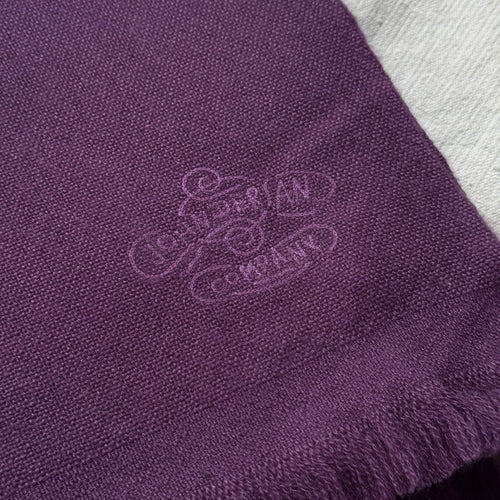 Noble Fibre Cashmere Travel Shawl in Dark Ruby