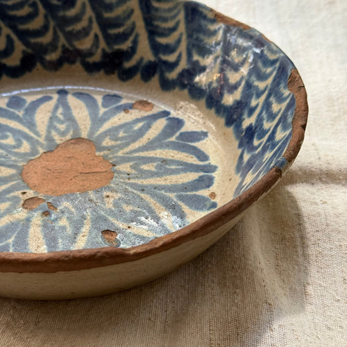 18th-century Spanish Glazed Earthenware Bowl (#1)