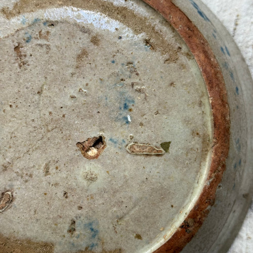 18th-century Spanish Glazed Earthenware Bowl (#1)