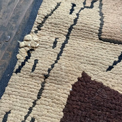 Vintage "House Peeps" Rag Rug