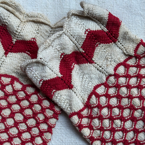 Pair of Antique German Socks (#8)