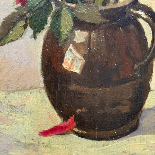 Mid 20th-century Dutch Floral Still Life Painting