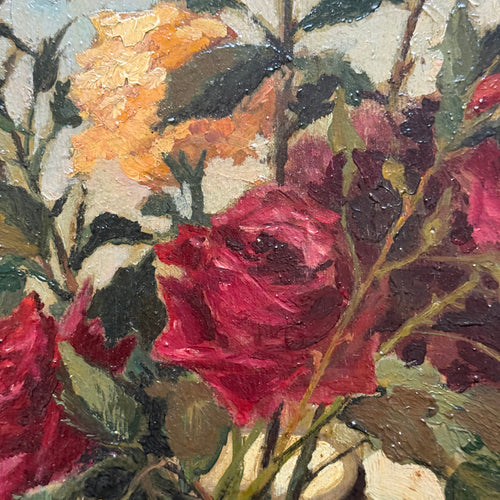 Mid 20th-century Dutch Floral Still Life Painting