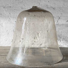 Large 19th-century French Glass Cloche de Melon (LG-08)