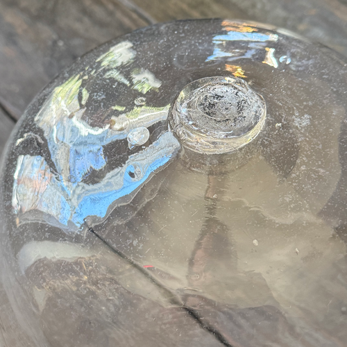 Large 19th-century French Glass Cloche de Melon (LG-08)