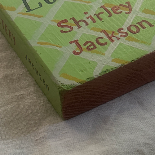 Leanne Shapton "The Lottery" Painted Wooden Book