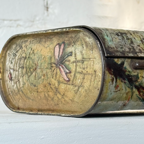 Rare 19th-century English Biscuit Tin Box