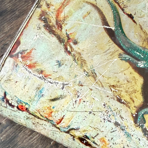 Rare 19th-century English Biscuit Tin Box