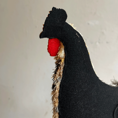 Hand-Beaded Lohman Hen on Stand by Trovelore