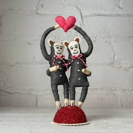 Spun Cotton Valentine's Day Chimp Love Figure #8