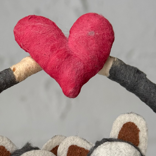 Spun Cotton Valentine's Day Chimp Love Figure #8