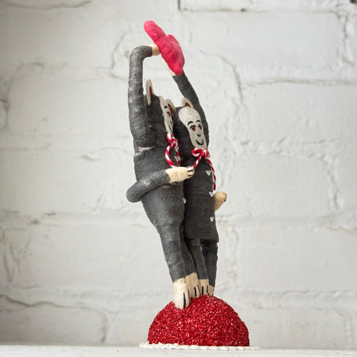 Spun Cotton Valentine's Day Chimp Love Figure #8