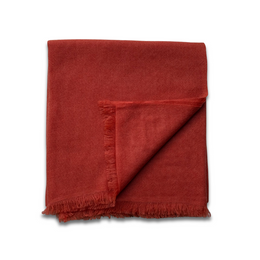 Noble Fibre Cashmere Gauze Scarf in Red "P"