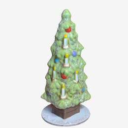 Light Green Snow Dusted Christmas Tree