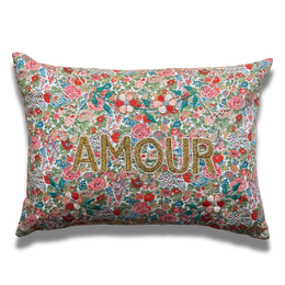 "Amour" Embroidered Cushion (CS-816)