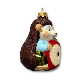 Nostalgic Hedge Hog with Apple Ornament