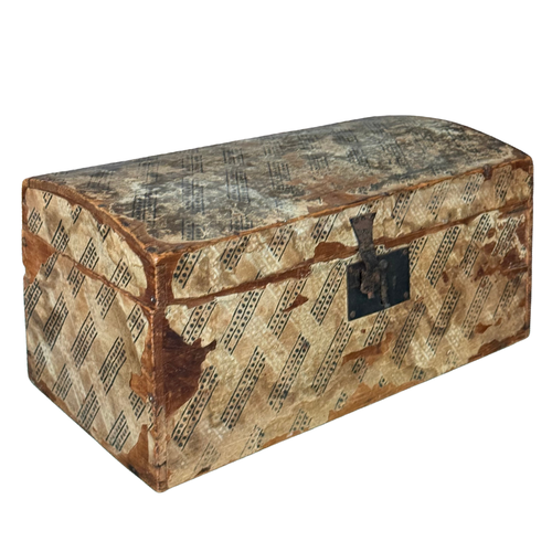 19th-century American Papered Box