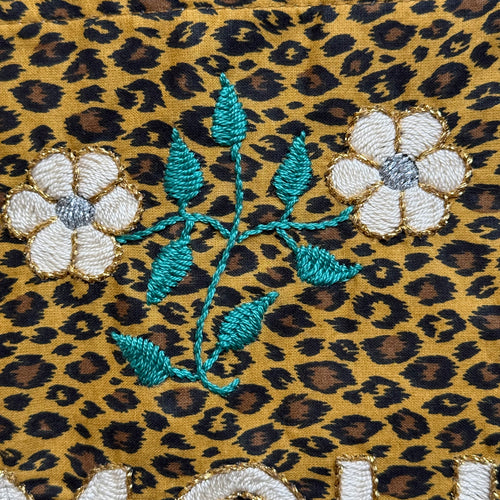CSAO Kossiwa "Amour" Embroidered Tote Bag (CS-8-9-Leopard Print)