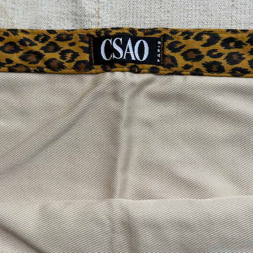 CSAO Kossiwa "Amour" Embroidered Tote Bag (CS-8-9-Leopard Print)
