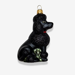 Black Poodle Ornament
