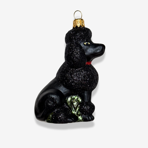 Black Poodle Ornament