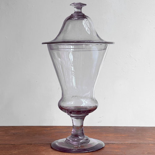 Large Footed 19th-century French Candy Jar (17I)