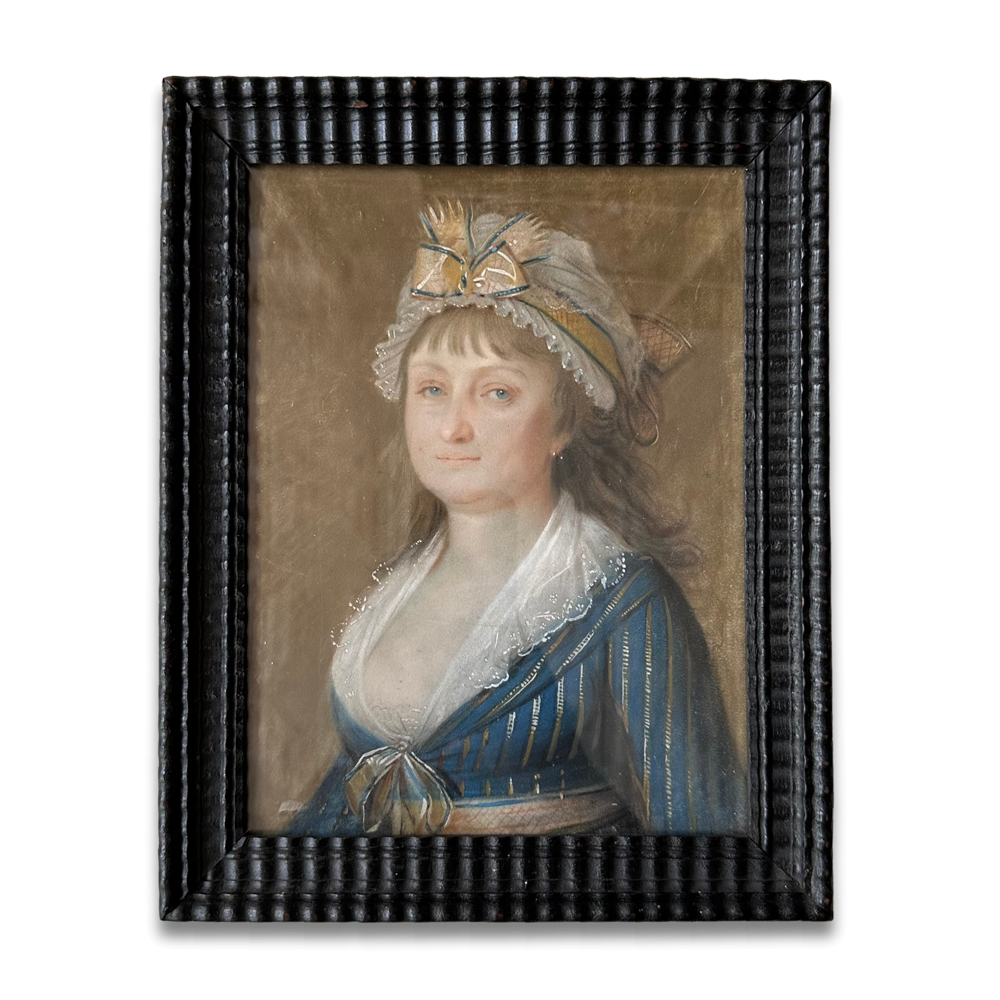 18th-century English Pastel Portrait of a Lady