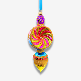 Gilded Fortune Polish Glass Ornament
