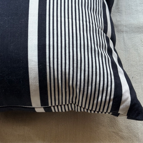 Custom 19th-century French Ticking Pillow (#3-05)