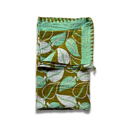 Vintage Green Sari Shawl