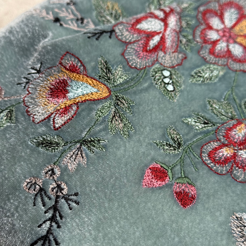 John Derian Custom Poppins Bag in Ocean