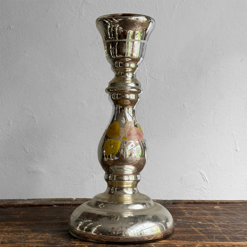 19th-century Mercury Glass Candle Holder (#10-9)