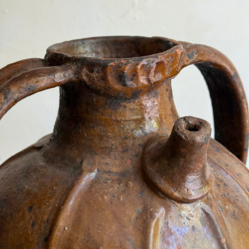 18th-century French Ceramic Oil Vessel (#5)