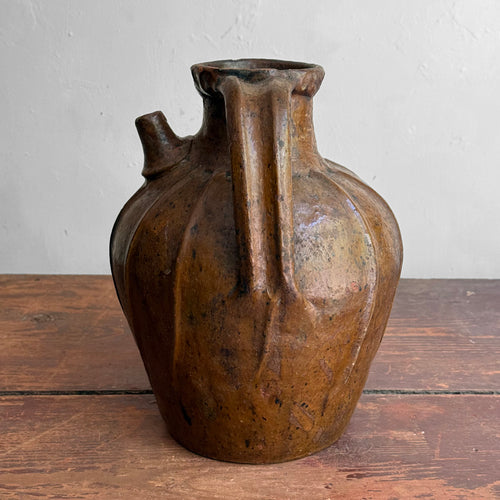 18th-century French Ceramic Oil Vessel (#5)