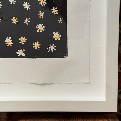 Hugo Guinness's "Daisies" Original Painted Linocut